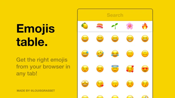 Emojis Table